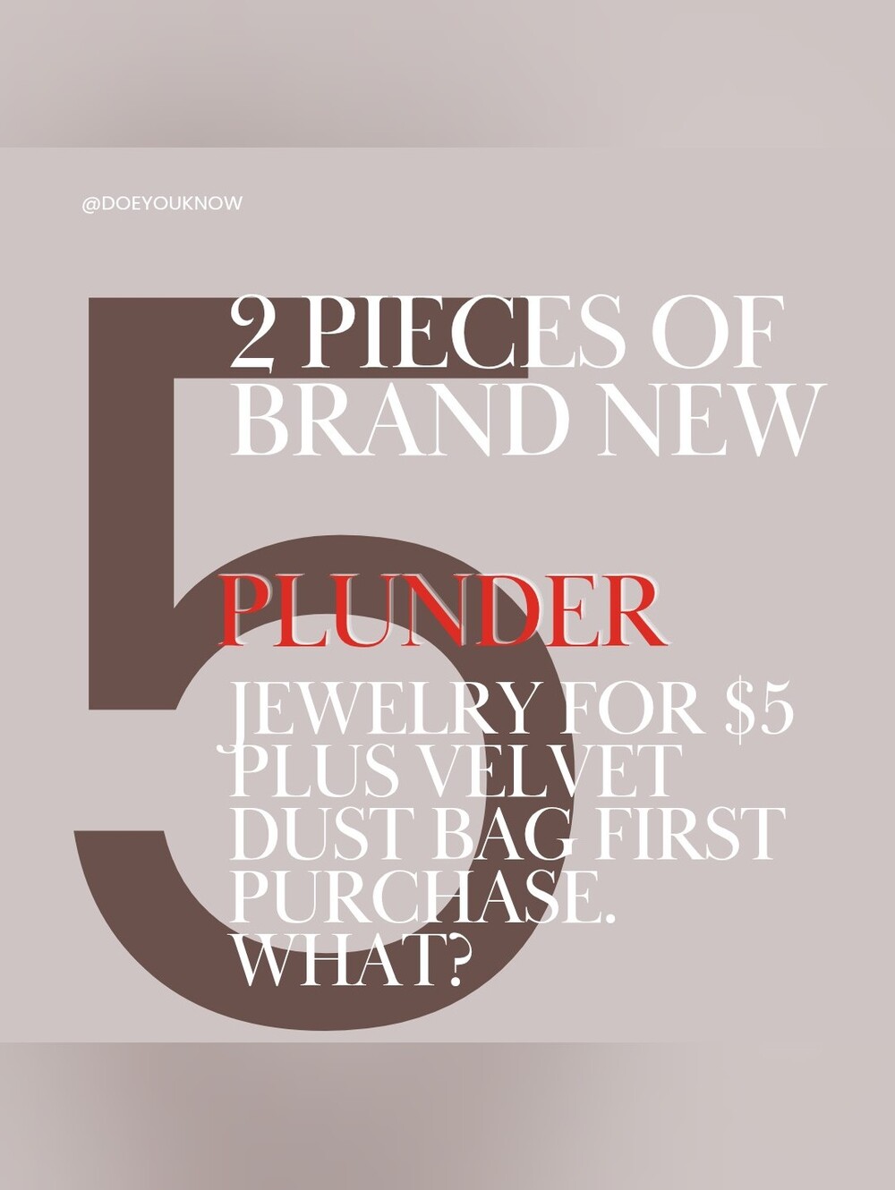 2 Pieces New Plunder Jewelry For $5 Plus Velvet Dust Bag Free 1st Buy Live Show